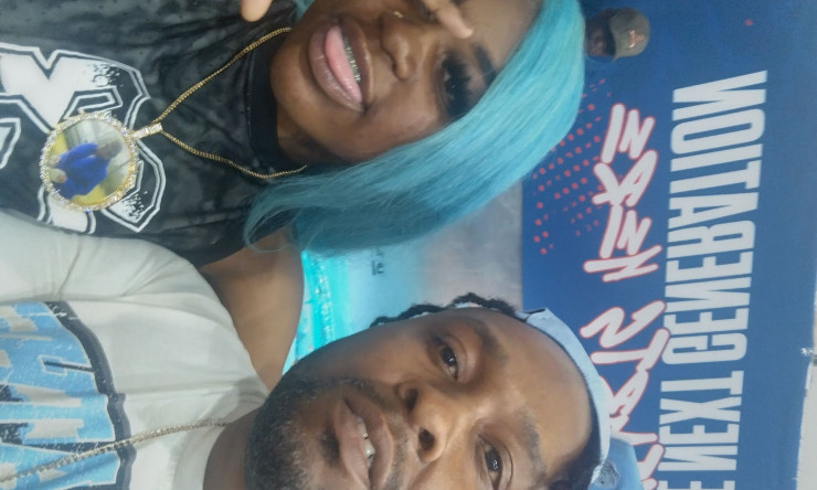 "Strolo performing at "Buns and Basketball "😍🏀